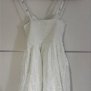 Hollister White Eyelet Blouse dress mini